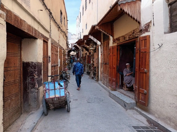 a street in Fez, Souk street