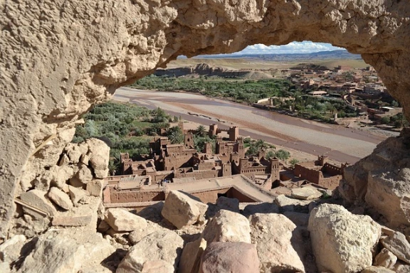 kasbahs view in ait ben Haddou, Ouarzazate, Morocco, one of the best places to visit in Morocco