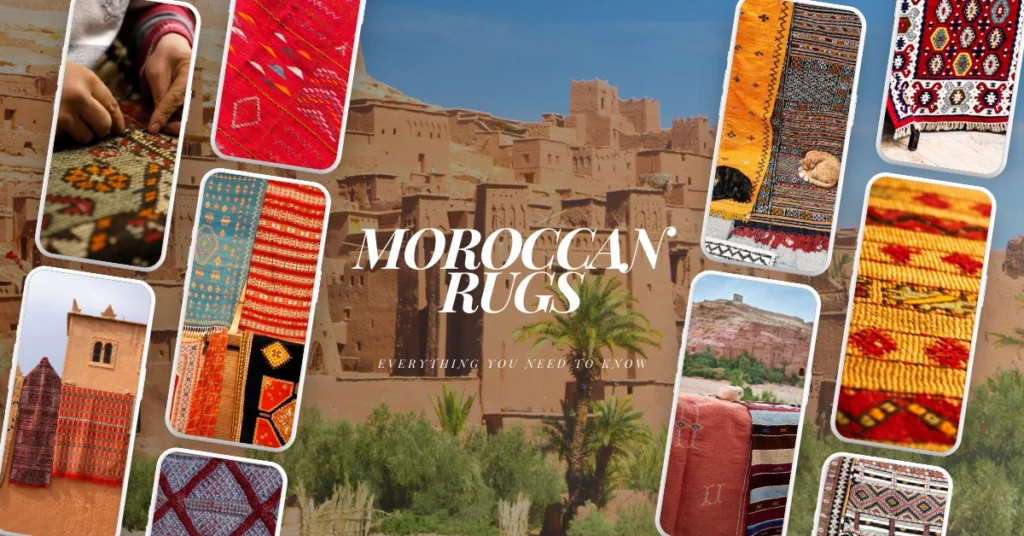 A collection of Moroccan carpets and rugs.
