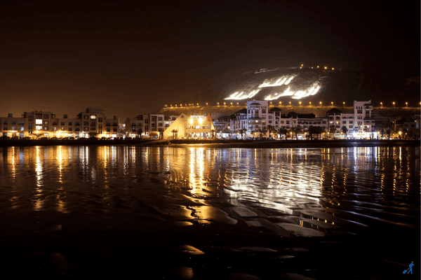 Port of Agadir city, a 100% tourist city in North Africa